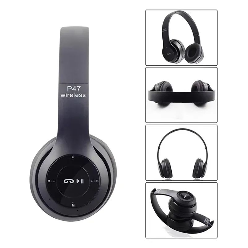 Stereo P47 5.0 Bluetooth Folding Series Wireless Sports Game Headset For IPhone XiaoMi_voghion.com