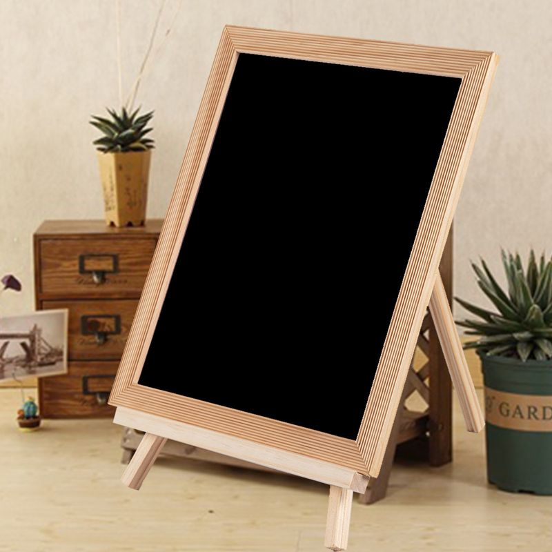 Klein schoolbord, kinderkalligrafie, kalligrafie tekenbord, opbergbord met beugel, thuis, verplaatsbaar, houten ornamenten_voghion.com