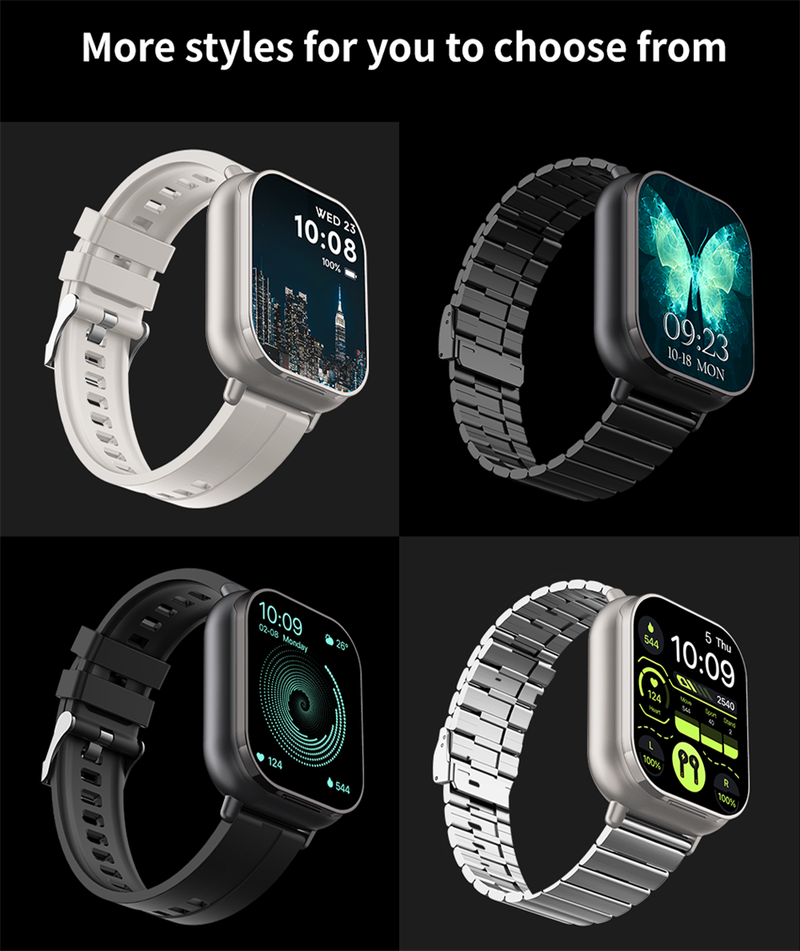 2024 Smart 2 in 1 mit Kopfhörer Smartwatch Bluetooth Anruf Herrenuhr GPS Track Herzfrequenzmesser Musik abspielen SmartWatch_voghion.com