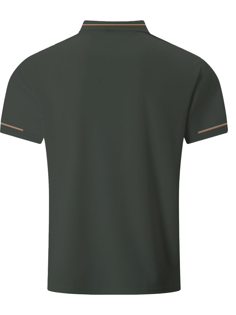 Herrenbekleidung Klassisches All-Match-POLO-Shirt mit Reversknopf Modisches Knopfdesign Sommer-Kurzarmoberteile_voghion.com