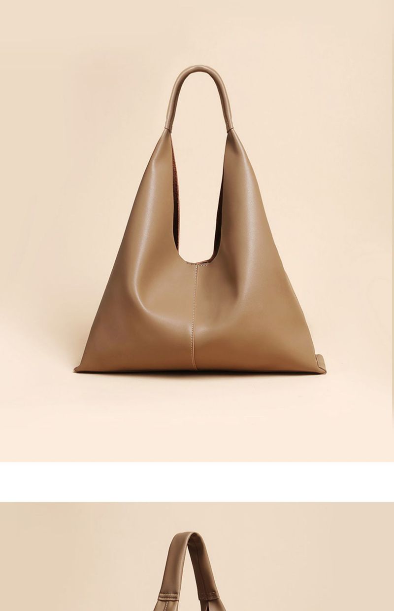 Semplice borsa a tracolla in pelle bovina 2024 nuova borsa morbida sottobraccio, borsa grande in pelle da donna_voghion.com