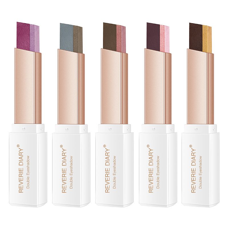 Lazy Stick Dual Color Matte Pearlescent Cream Makeup Eyeshadow Pen_voghion.com