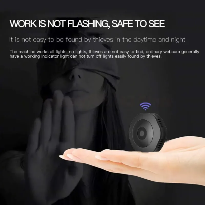 Mini cámara Wifi 4K 1080P HD Visión nocturna Cámara web IP inteligente para el hogar Vigilancia remota Micro videocámaras Portátil Invisible_voghion.com