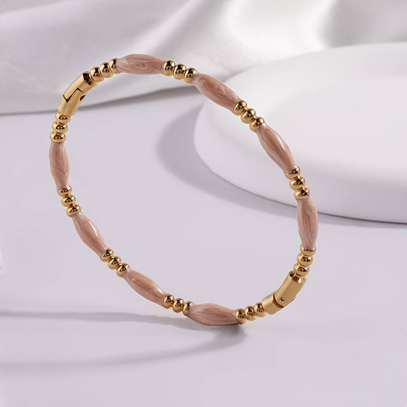 Titanium bracelet 1 pc Simple and fashionable Youth Work Wear_voghion.com