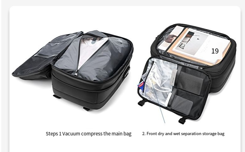 Reise-Vakuum-Rucksack Herren Business Multifunktions-Computertasche Vakuum-Kompressionsbeutel Rucksack mit großer Kapazität TPU_voghion.com