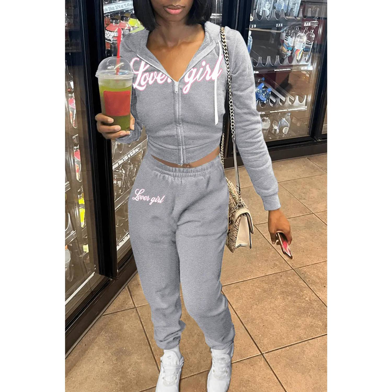 Casual Outfits Sweatsuits Womens 2 Two Piece Set Tracksuits For Womens Long Sleeve Zipper Top Outfits Sweatpants Sets_voghion.com