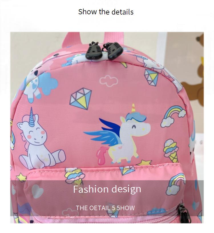 Zaini per bambini, nuovo zaino per la scuola materna, carino unicorno, piccolo zaino per bambine, dinosauro dei cartoni animati, zaino in nylon per ragazzi._voghion.com