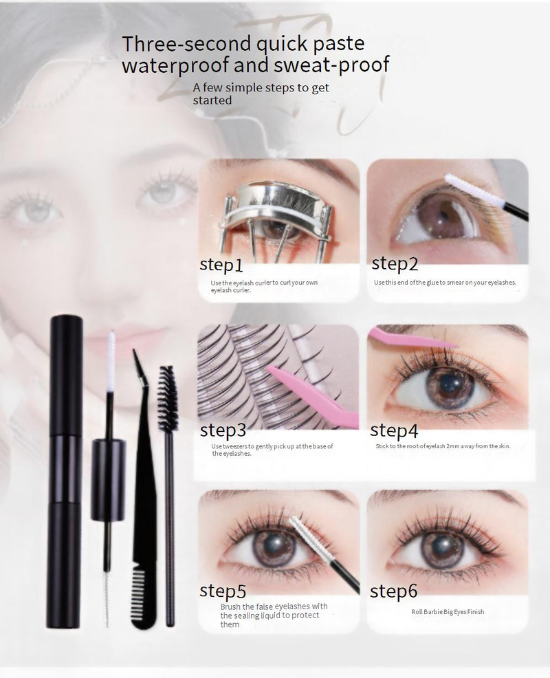 False Eyelashes New False Eyelashes Lower Eyelashes Mixed Set Fishtail A Shaped Sandwich Single Cluster Grafted Mother's Natural Eyelashes Set_voghion.com