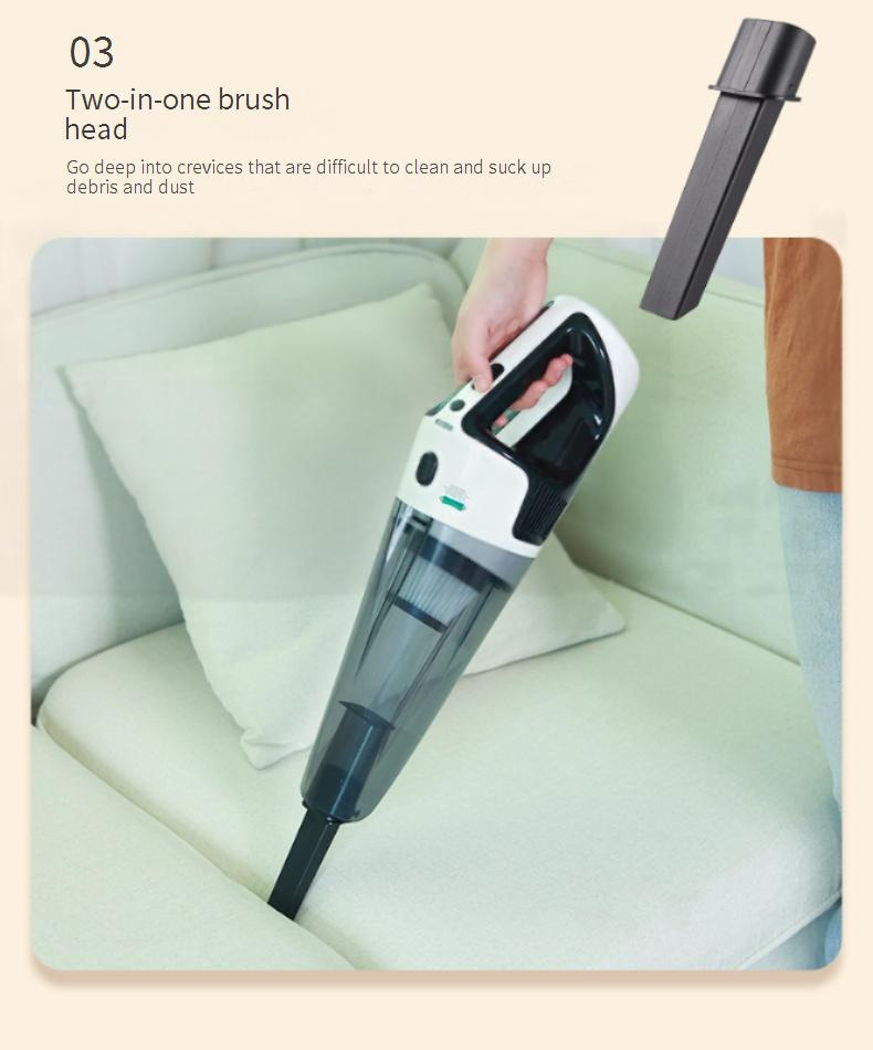 Aspirapolvere portatile multifunzione modello Private per auto, per uso domestico e in auto, potente aspirazione, piccolo aspirapolvere da tavolo per auto._voghion.com
