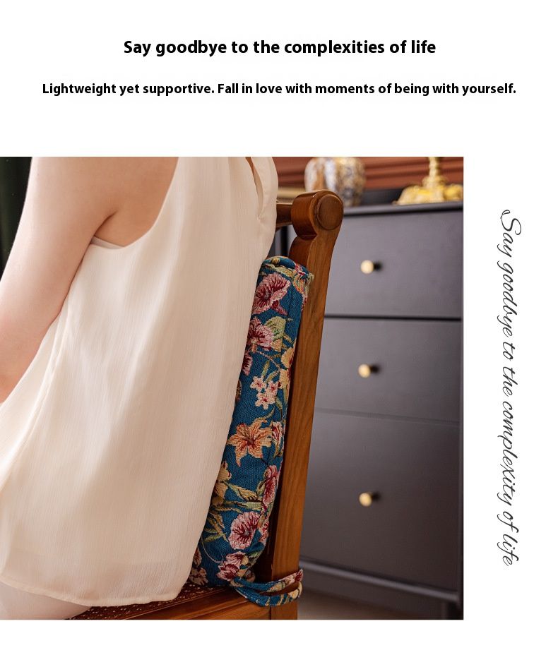 Cuscino per sedia in stile francese con motivo floreale – Spesso cuscino imbottito in cotone PP, antiscivolo e decorativo per casa e ufficio (40x40 cm, rosa/marrone)_voghion.com