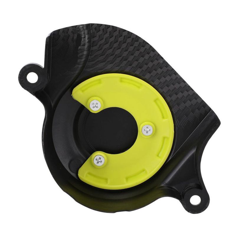 Cache stator en fibre de carbone haute performance pour motos tout-terrain et motos tout-terrain – Ajustement universel, protection légère et durable (13,5 x 10,5 x 3,5 cm)_voghion.com