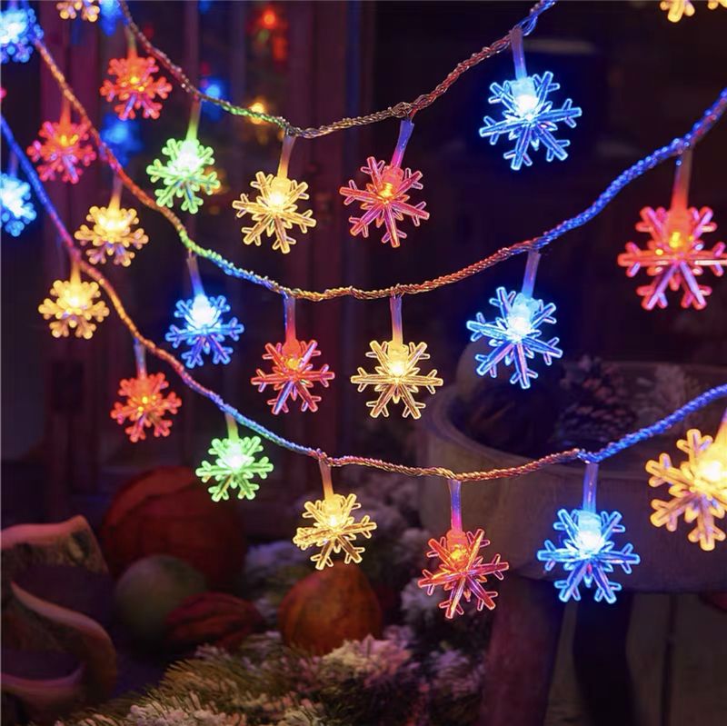 Cross-Border New Solar Bubble Outdoor Camping String Snowflake Decorative Crystal Ball LED Color Light_voghion.com