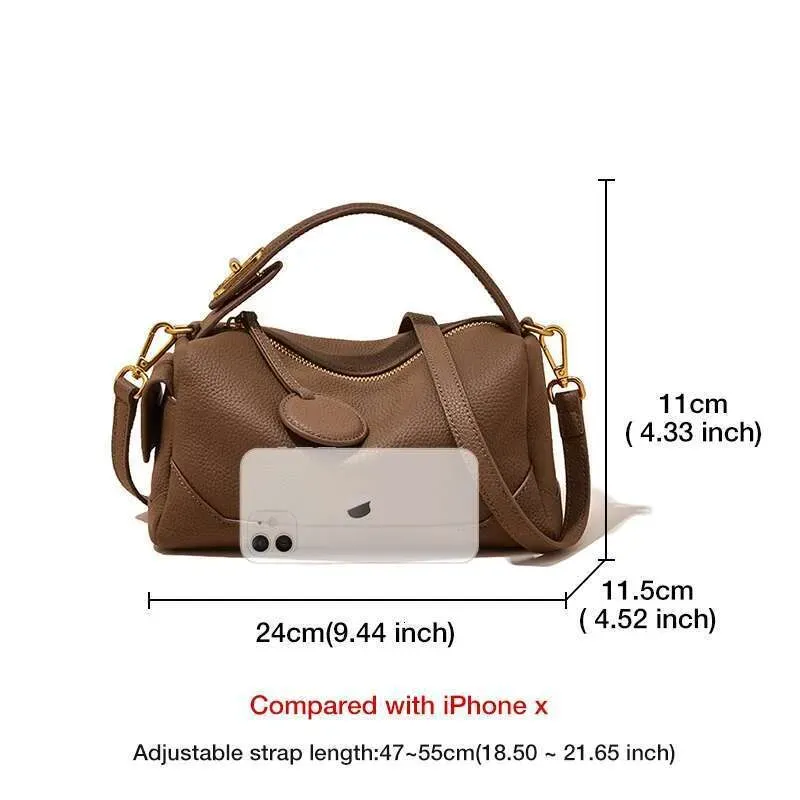 Designer 2025 Lady Design Cowhide Shoulder High Quality Women Small Handbag Brand Genuine Leather Tote Stylish Female_voghion.com