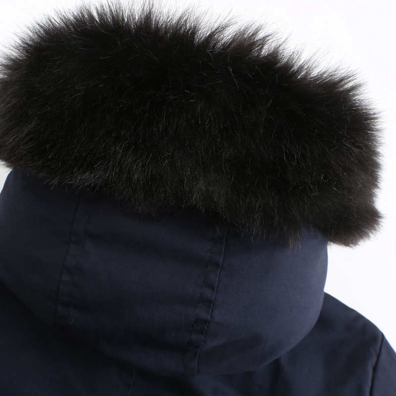 Abbigliamento da donna per superare la giacca imbottita in pile con collo in pelliccia, cappotto caldo con cappuccio, giacca imbottita ampia_voghion.com