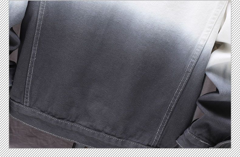Men's Clothing Autumn And Winter Denim Jackets Gradient Tops Outerwear Coats_voghion.com