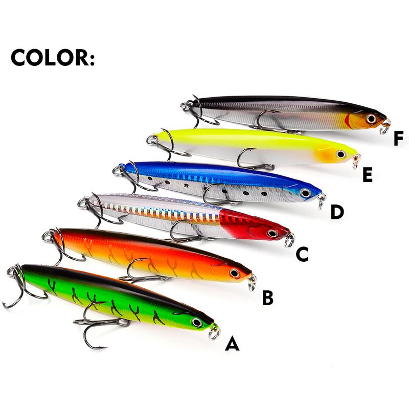 Pencil Sinking Long Casting Lure 10/14/18/24 Grams Bionic Hard Bait Fishing Tackle_voghion.com