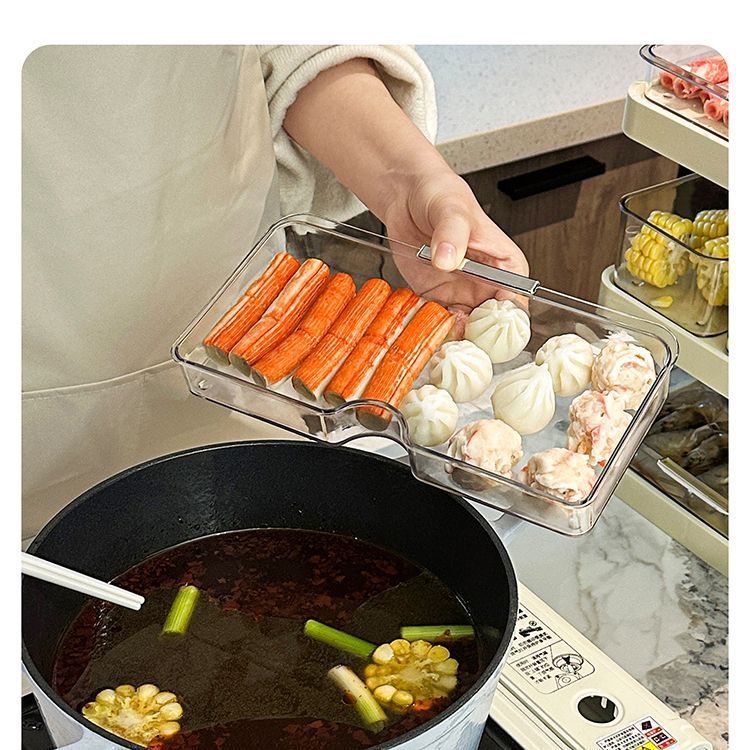 Hot Pot Side Home Multi-layer voorbereidingscompartiment Multifunctioneel afdruiprek Organizer Tray Artifact High-end gevoel_voghion.com