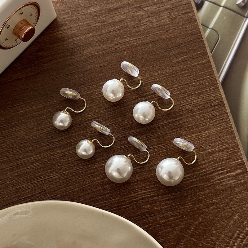 Ear Clips Without Piercings, Premium Pearl Earrings, Earrings._voghion.com