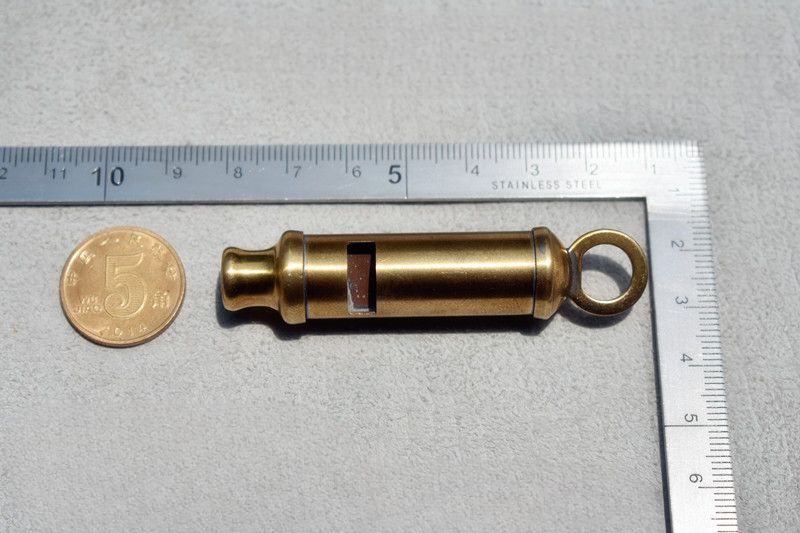 UK ACME Siren EDC Outdoor Survival Copper Whistle Brass Loud Sound_voghion.com