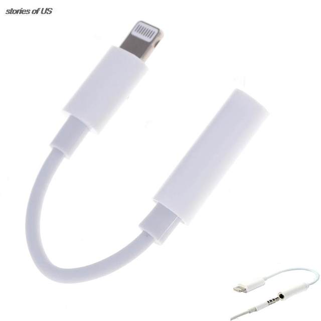 1pc 3.5mm AUX Earphone Jack Audio Converter Adapter Connector Cable For IPhone To 3.5mm Adapters Headphone_voghion.com