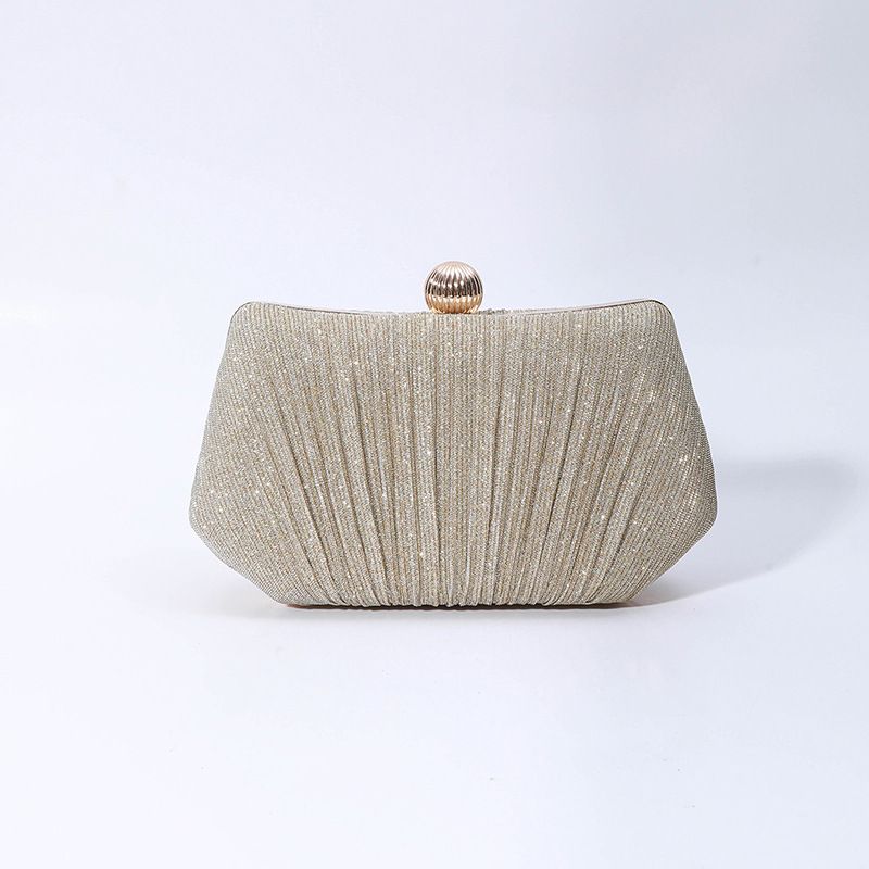 Borsa da sera autunnale e invernale, borsa a tracolla, borsa a mano plissettata, portafoglio, temperamento, borsa quadrata da damigella d'onore_voghion.com