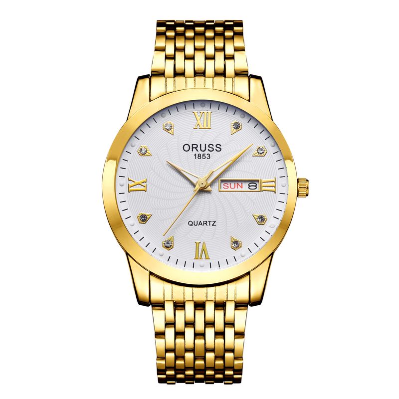 Genuine Men's Non-Mechanical Movement Business Casual Trendy Luminous Waterproof Quartz Watch_voghion.com