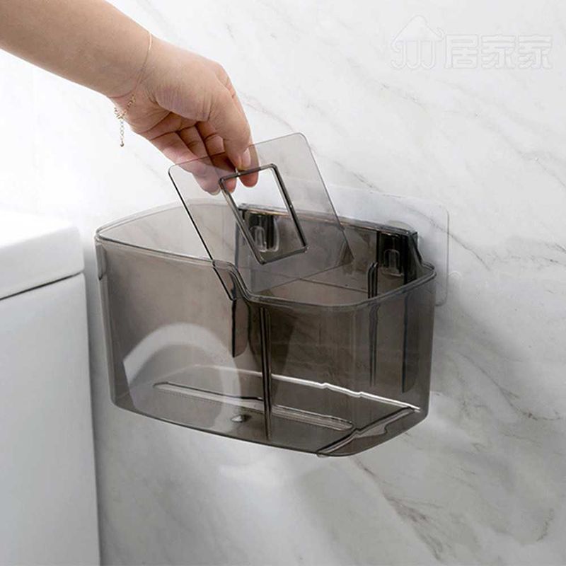 Bathroom Waterproof Tissue Box Plastic Toilet Roll Paper Holder Wall Mounted Paper Drawer Storage Box Double Layer Dispens_voghion.com
