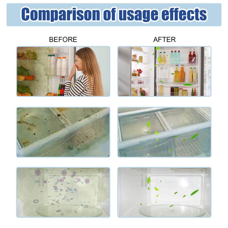 Jue Fish Refrigerator Deodorizer Purifying Gel, Indoor Refrigerator Deodorization Purification Fresh-Keeping Anti-Channeling Clean Odor_voghion.com