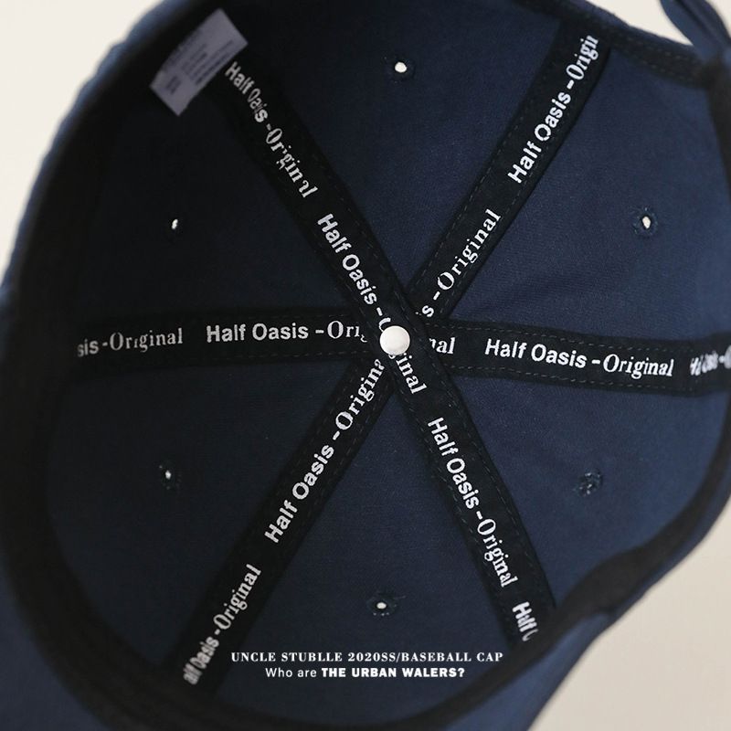 Gorra de béisbol de algodón puro con diseño de pico de pato: diseño ensanchado y profundo para rostro pequeño, gorra unisex ligera de color sólido para hombre y mujer._voghion.com