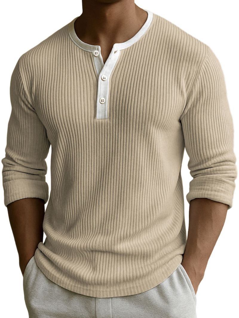 "Men's Digital Print Henley Shirt - Breathable Polyester V-Neck With 3-Button Placket, Motorcycle & Geometric Patterns (Sizes S-5XL)"_voghion.com