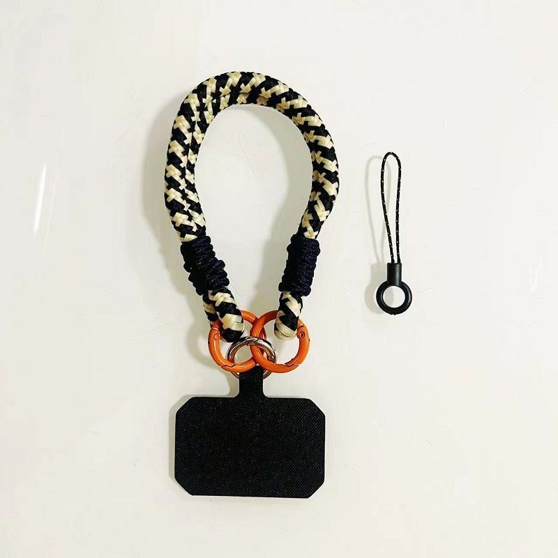 Moda Simples Curto Telefone Duplo Gancho Alça de Pulso Anti-Telefone Corrente CCD Câmera Cordão_voghion.com