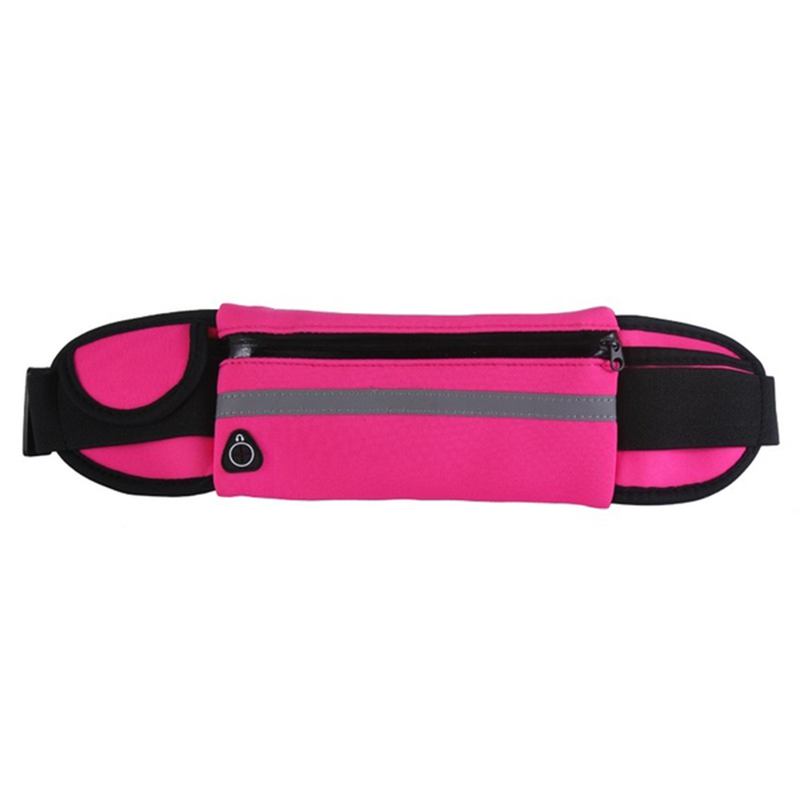 Lihanbao Portable Waterproof Running Waist Bag Jogging Hiking Sport Belt Anti-theft Pouch-Black_voghion.com