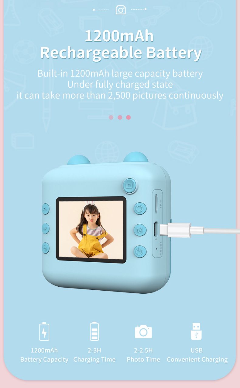 Hot Seller Mini Polaroid-Print Camera For Children, High-definition Shooting, Multifunctional Digital SLR Wholesale, Gifts._voghion.com