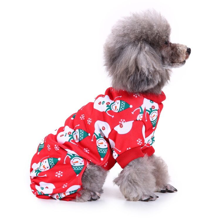 Cappello Renna Pupazzo di Neve Panda Strisce Esterno Animale Domestico Bellissimo Vestito di Natale Costume Vestiti per Cani_voghion.com