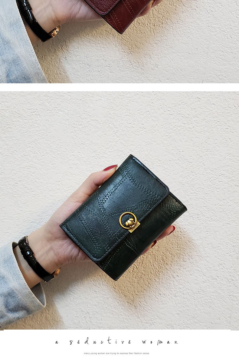 Portafoglio da donna semplice con motivo a cane carino, portafoglio corto da donna, sconto del 30%, piccolo portafoglio da donna, borsa portamonete, borsa porta carte, portafoglio di tendenza_voghion.com
