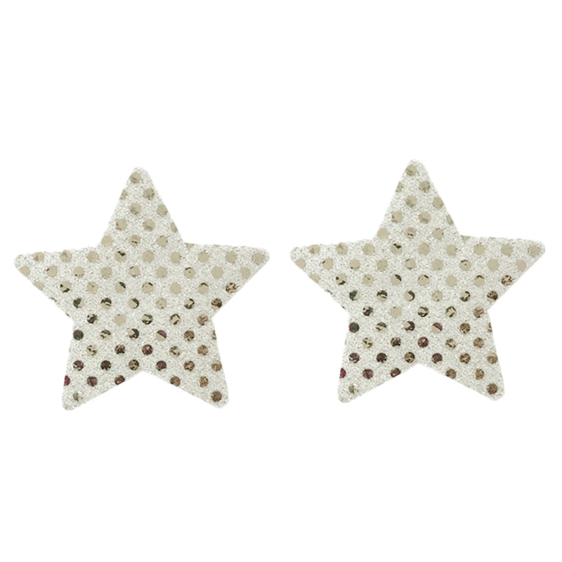 Disposable breast stickers in stock, anti-bump cute nipple stickers, anti-exposure breast stickers, sequined five-pointed star breast stickers_voghion.com