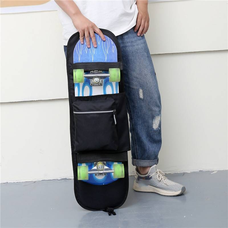 Geantă de skateboard profesională, pliabilă, ușoară, dublă, rocker, geantă de longboard electrică Lu Chong, geantă de skateboard versatilă, rucsac de surfing, skateboard_voghion.com