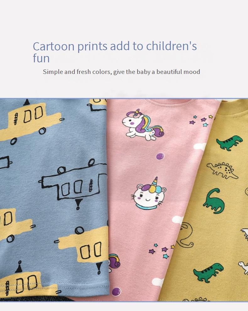 Mother & Kids Trousers Suit Pure Cotton Baby Clothes Long Sleeved Underwear High Waist Clothing_voghion.com
