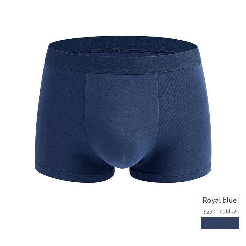 Sous-vêtements pour hommes en coton à fibres longues, sous-vêtements classiques pour hommes, caleçons boxeurs respirants antibactériens taille moyenne en pur coton_voghion.com