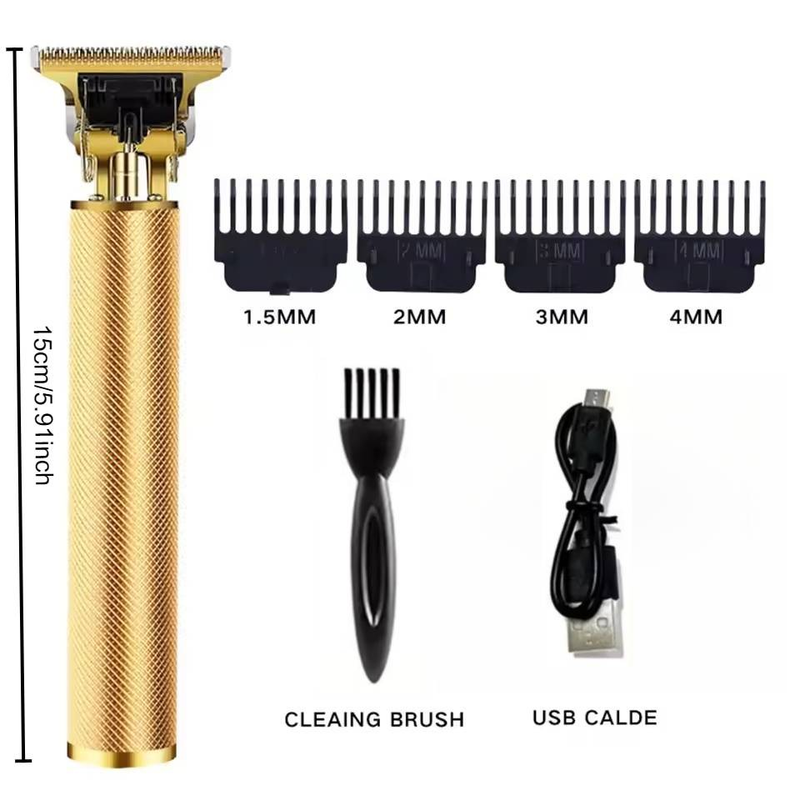 Nuovo tagliacapelli elettrico vintage 2025 per uomo - Kit per la toelettatura con tagliacapelli portatile con ricarica rapida USB e taglio di precisione_voghion.com