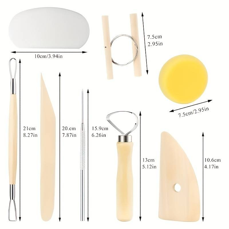 Combinazione multiuso per intaglio di ceramiche, 40 pezzi di strumenti fai da te in argilla polimerica, coltello per argilla, punta per trapano, penna_voghion.com