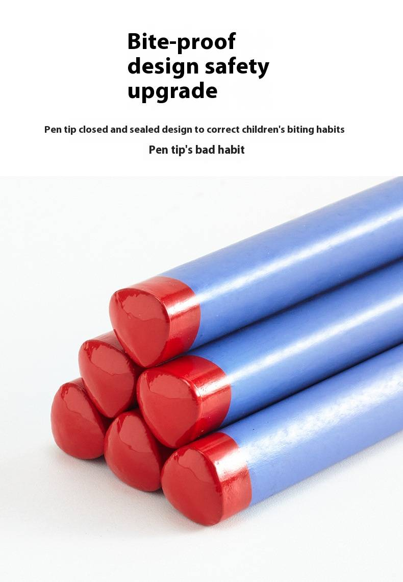 AS Bleistifte mit dickem Griff für Kinder – Härtegrad HB, ergonomisches Lochdesign, Lasergravur, perfekt für Schüler und Schreibübungen_voghion.com