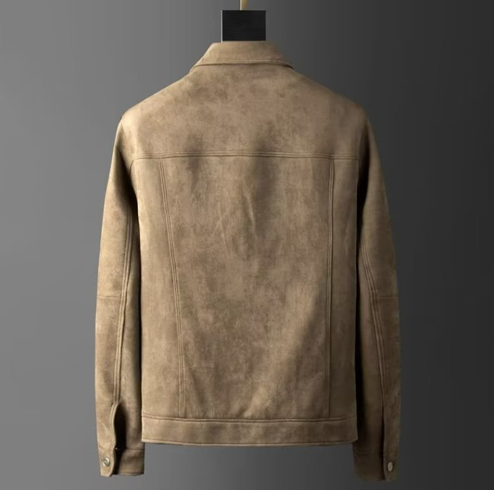 Men's Lightweight Jacket With Stand Collar & Paris Letter Print - Stylish Autumn & Spring Coat For Men, Slim Fit Casual Blazer_voghion.com