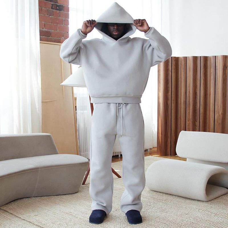 Unisex Oversized Hoodie & Jogger Set - Streetwear Casual Pullover Sweatshirt With Pockets, Comfortable Lounge Wear For Men & Women_voghion.com