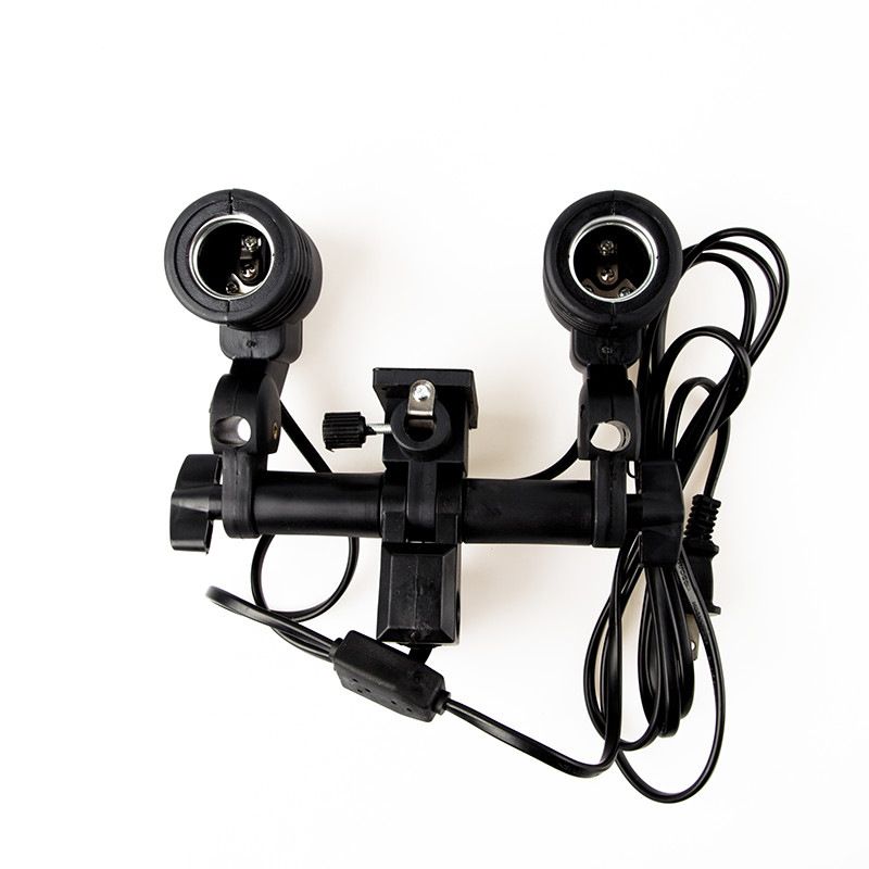 Softbox fotografico a doppia testa con attacco a vite in ceramica – Include supporto per flash per illuminazione da studio_voghion.com