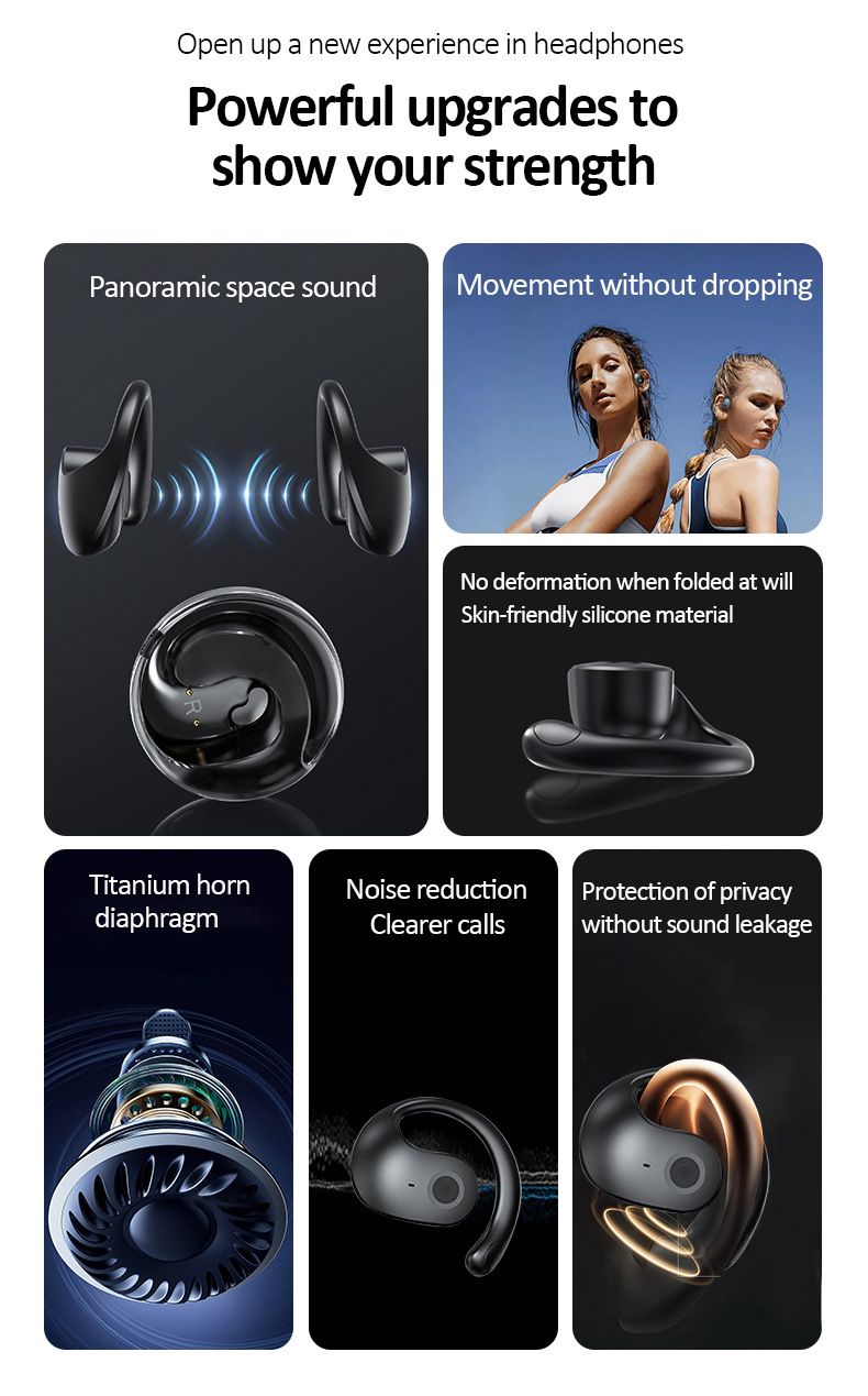 Heißer Verkauf Kleine Coconut Ball AI Intelligente Übersetzung Bluetooth Öffnen Simultandolmetschen Ows Drahtlose Bluetooth Headset_voghion.com