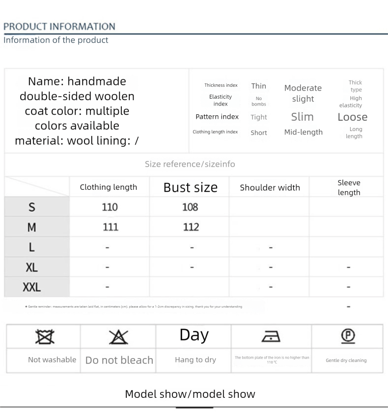 Max Same Water Ripple Double-Sided Cashmere Mid-Length European Style Slimming Paper Piece Woolen Coat_voghion.com