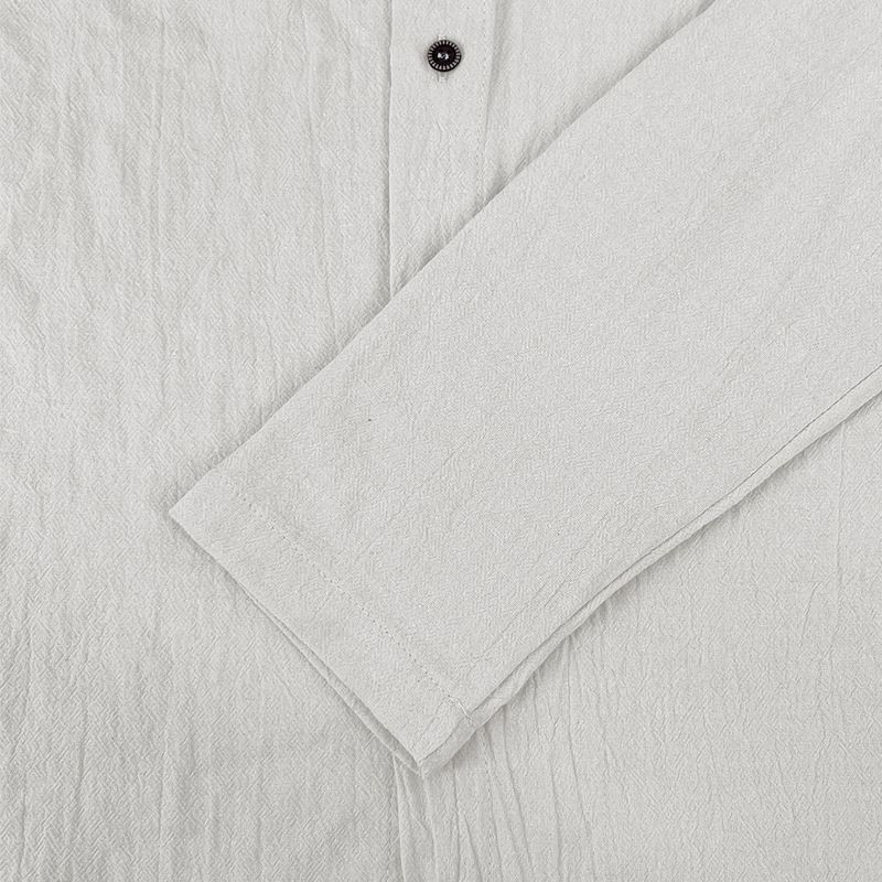 Maglietta casual a maniche lunghe con cappuccio e coulisse in cotone e lino, tinta unita, da uomo, alla moda, da abbinare a qualsiasi outfit, da spiaggia_voghion.com