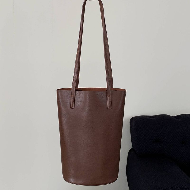 Handtasche One-Shoulder Unterarm Damen Tasche pflanzlich gegerbtes Leder Nischendesign Pendlertasche_voghion.com