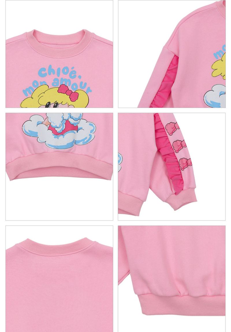Nuovi prodotti Ps Magliette per bambini in versione coreana, con stampa di cartoni animati e felpa in velluto per bambine_voghion.com